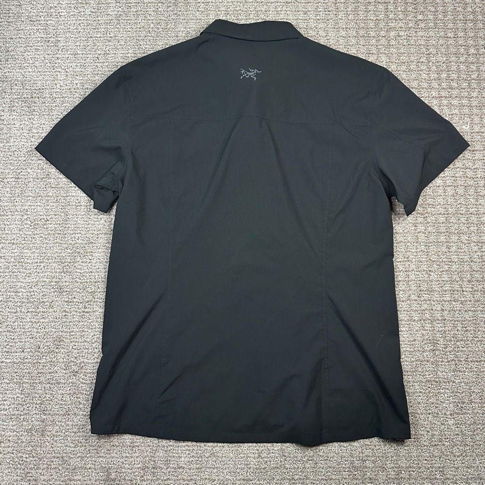 Arc'teryx Skyline SS Shirt Mens XL Black Petzl Logo Technical Button Up CA34438 - Picture 6 of 10